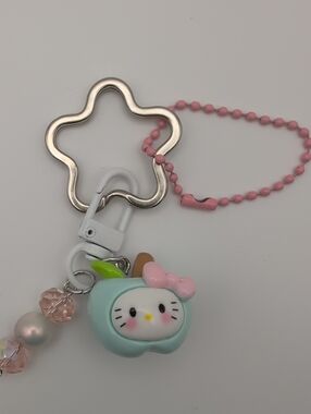 handmade Sanrio Hello Kitty Apple Charm Keychain Bag Charm *Customizable